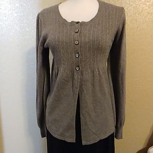 Gray Ribbed Sweater by Apt. 9